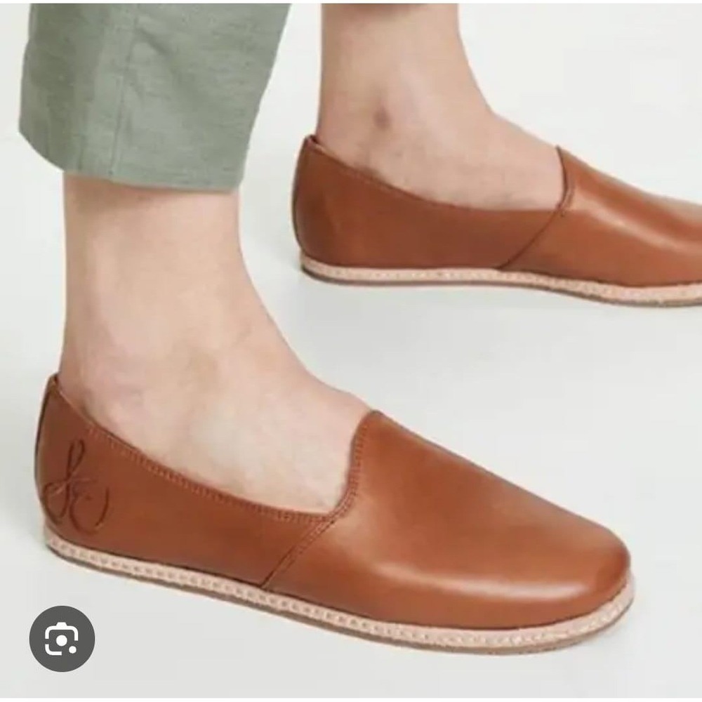 Sam Edelman Everie Leather Loafers Saddle‎ Tan Smoking Flats Womens 8M G1252L1